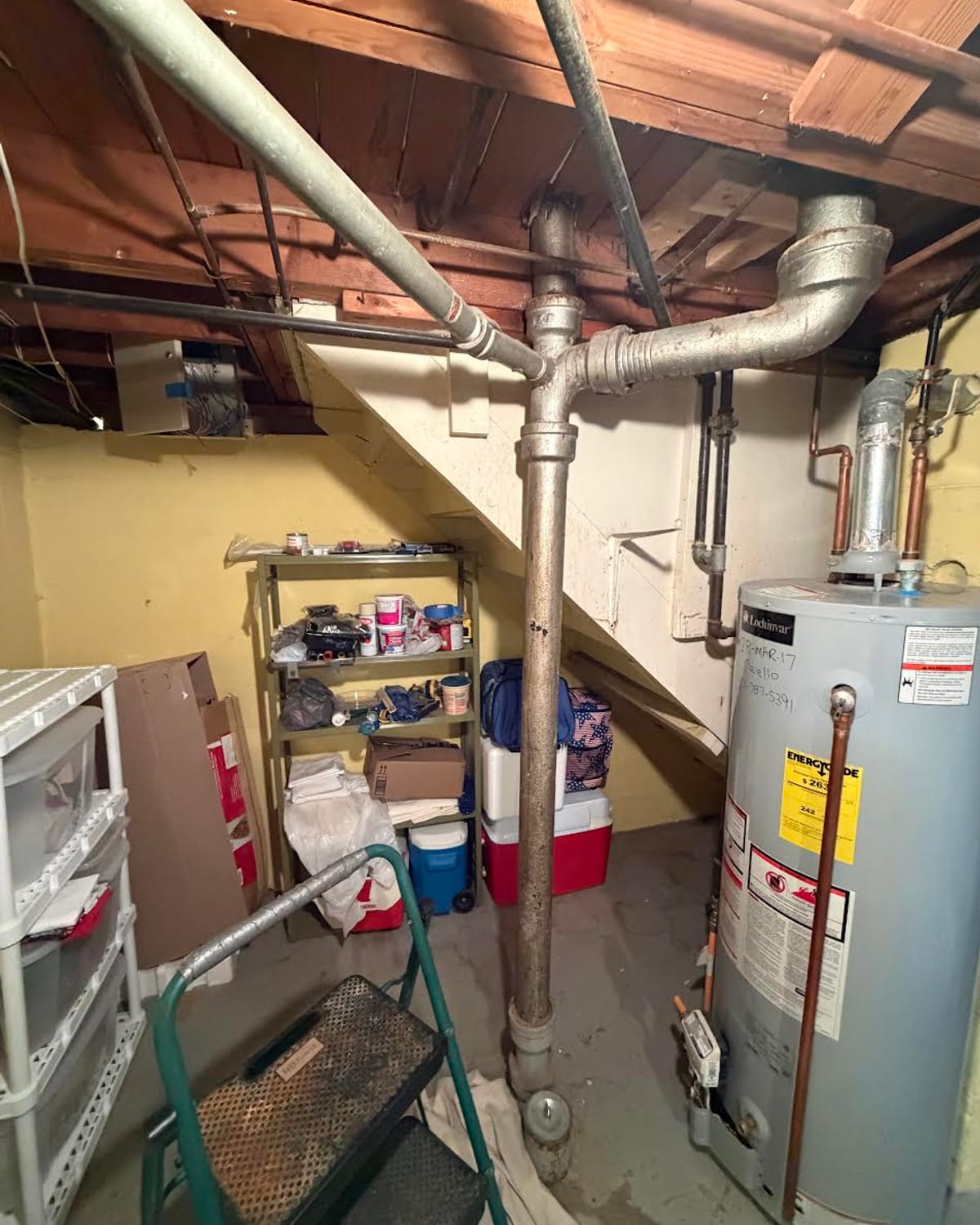 Aging galvanized supply lines before an On Point basement repipe