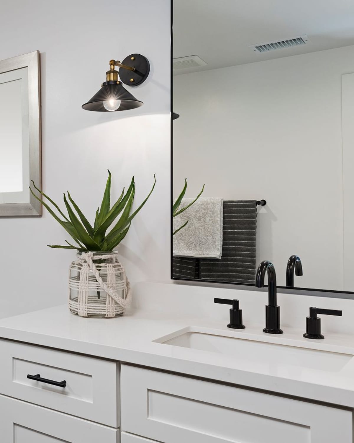 Bright new bathroom plumbing in a Bargersville home