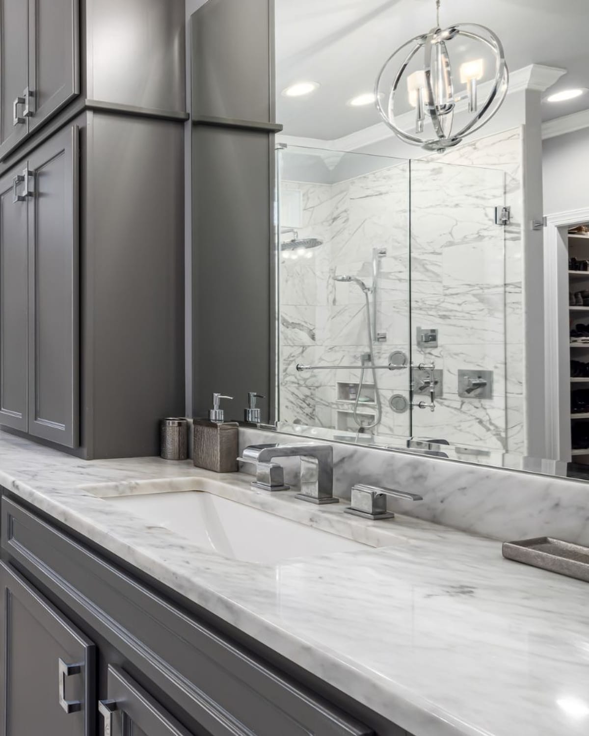 Premium bathroom fixtures installed in a Columbus home