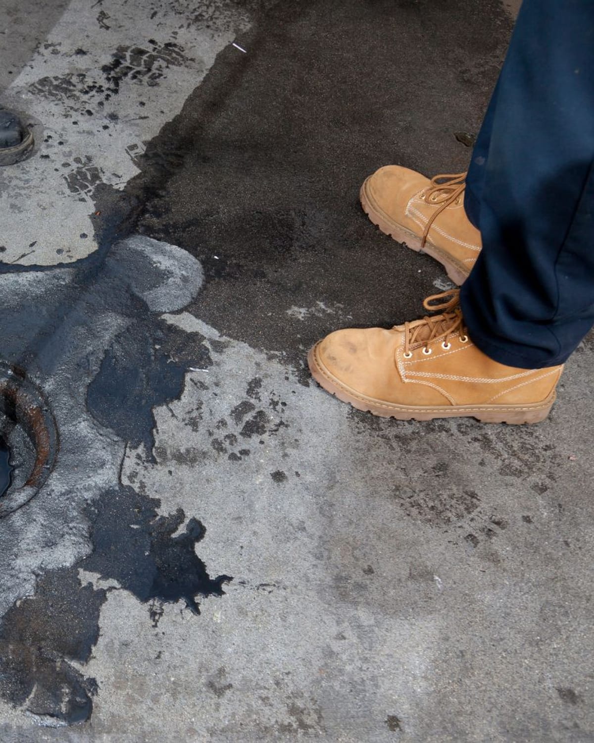 Sewer cleanout access during a main line inspection